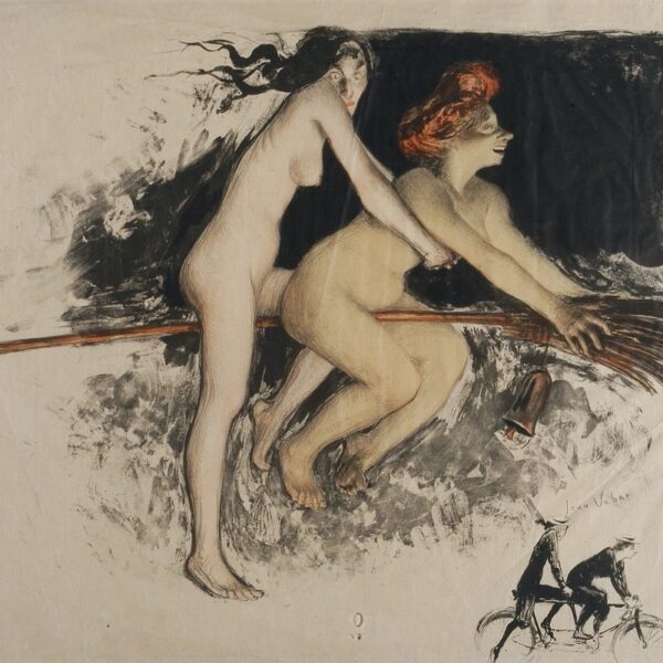 59_Jean-Veber_Streghe-moderne_litografia-a-colori_Collezione-Invernizzi-800x800